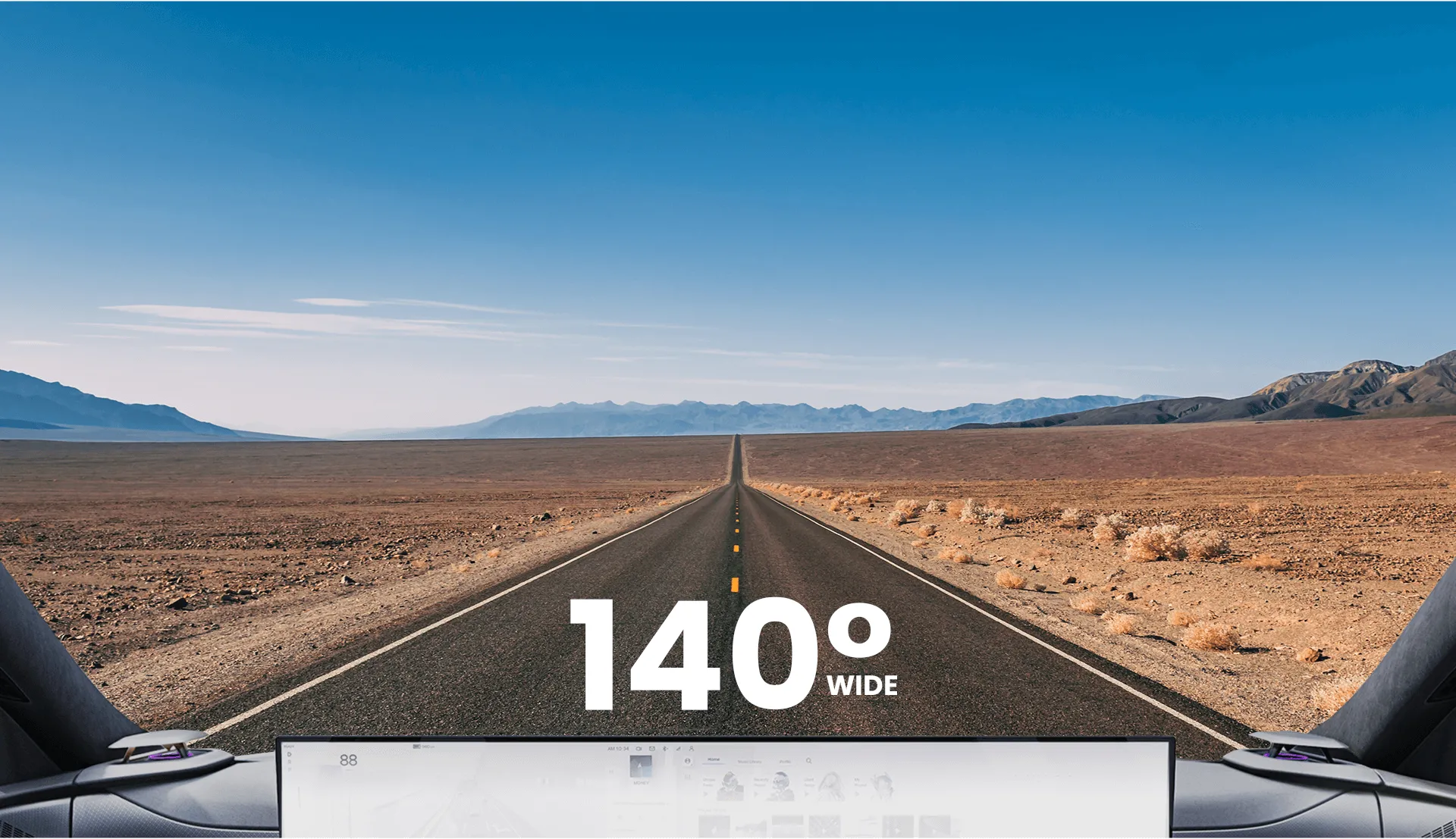 Tầm nhìn góc rộng 140°